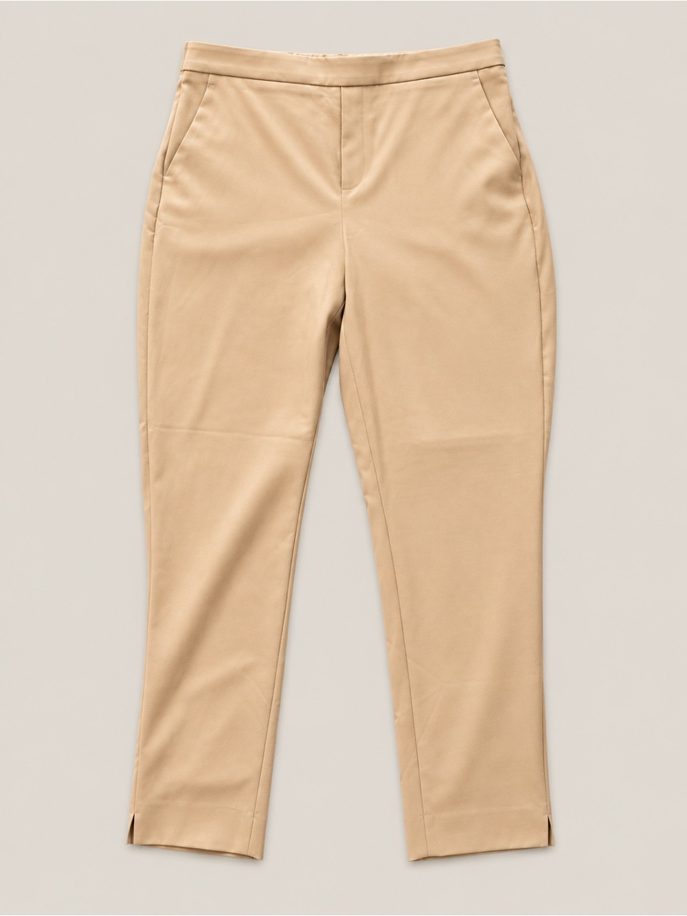 Banana Republic Hayden Tapered Pants Tan High Rise Ankle Size 14